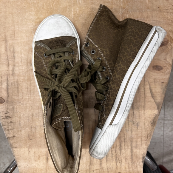 Coach Olive High-Top Sneakers:size9B - Picture 2 of 7